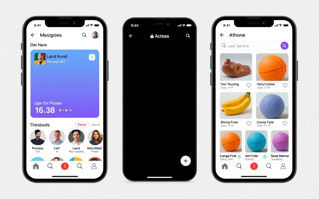Mobile app UI design